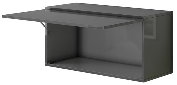 Intenso Concept-26 nappali faliszekrény sor - 240 cm (magasfényű szürke)