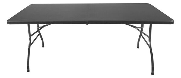 Gardlov Összecsukható kerti sörpad szett asztal 180cm + 2 pad - fekete 17966