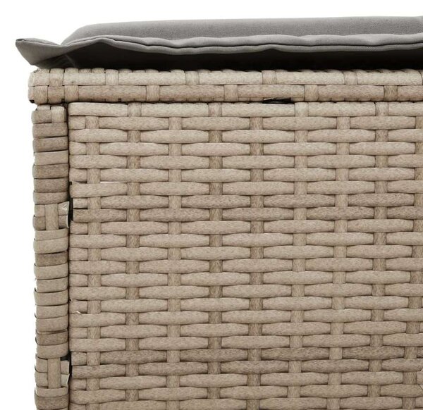 VidaXL Polyrattan Napozóágy (2 db) - Bézs