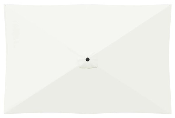 VidaXL Kerti napernyő 200 x 300 cm Poliészter Négyszögletes Krémszínű
