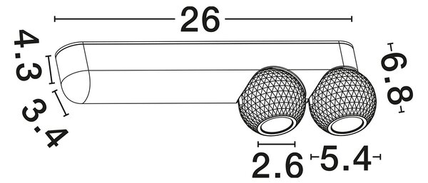 Notic LED mennyezeti spotlámpa