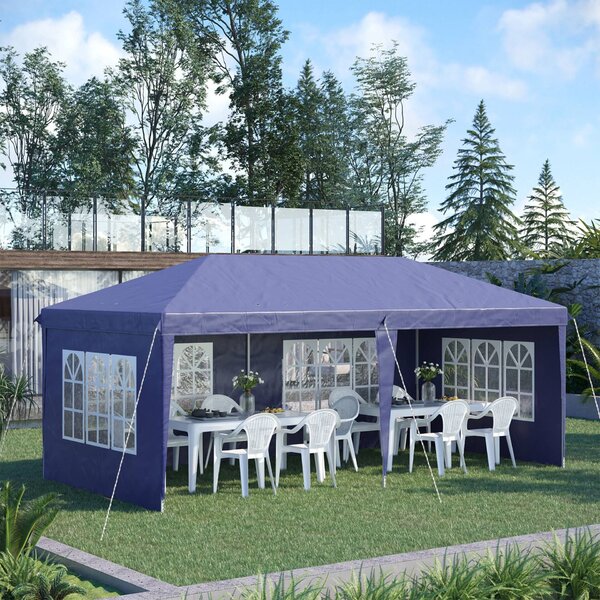 Outsunny 6x3 m-es kerti pavilon, állítható magassággal