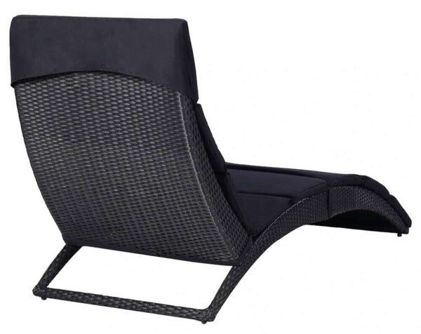 VidaXL Polyrattan Napozóágy - 162cm