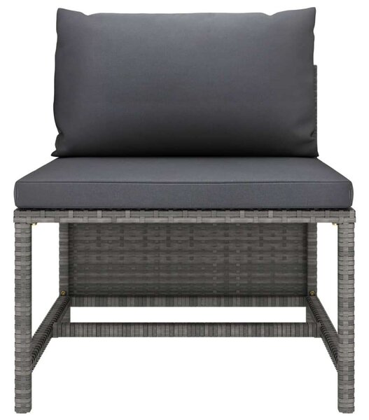VidaXL Polyrattan Kerti Ülőgarnitúra - 3 részes - Szürke