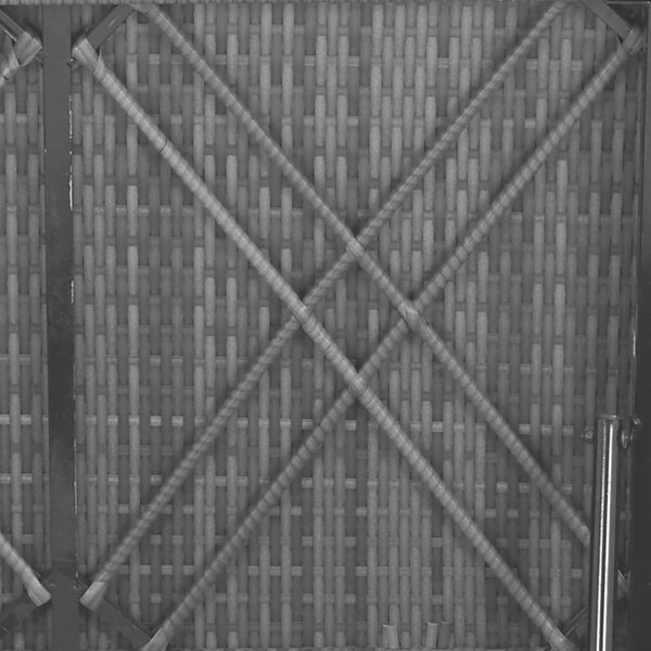 VidaXL Napozóágy - Szürke Polyrattan - 195cm