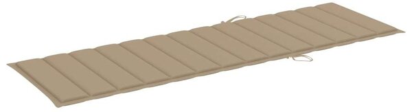 VidaXL Fa Napozóágy - Asztallal és Párnával - 198cm