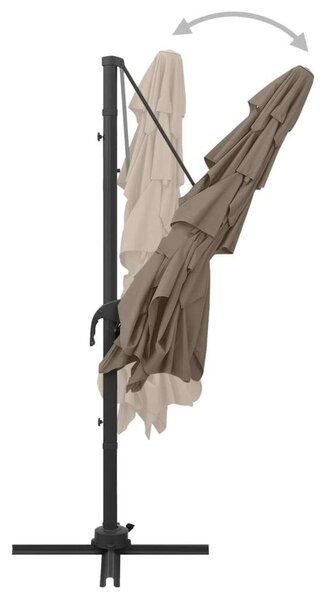 Kerti Napernyő - Négyzet alakú - 250x250 cm - Alumínium