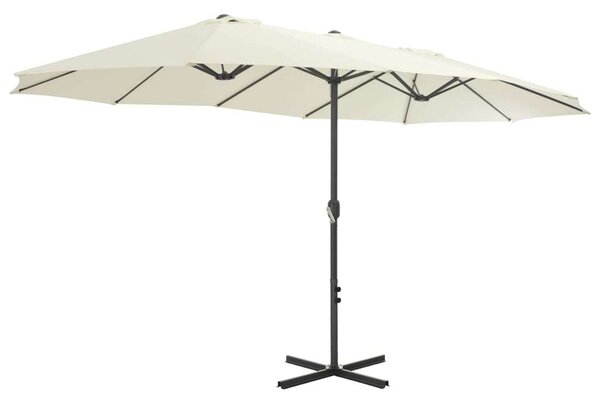 GardenMaster Kettős Tetős Napernyő - Alumínium - 460x270 cm