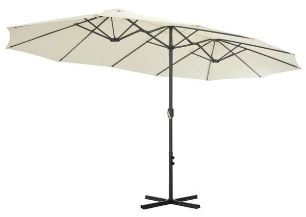 GardenMaster Kettős Tetős Napernyő - Alumínium - 460x270 cm