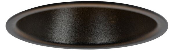 6 db-os süllyesztett spotlámpa szett fekete GU10 50 mm IP44 - Dept