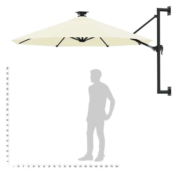 Blumfeldt - Falra Szerelhető Napernyő - LED - 300cm