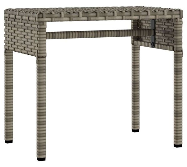 VidaXL Napozóágy Szett - 2 db - Szürke Polyrattan