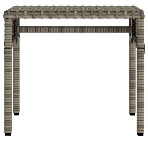 VidaXL Napozóágy Szett - 2 db - Szürke Polyrattan