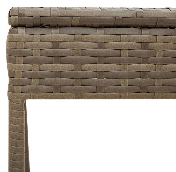 VidaXL Napozóágy Szett - 2 db - Szürke Polyrattan