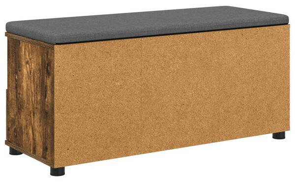 Előtér pad Füstölt Tölgy 100 x 38 x 46 cm Műanyag Fa és Szövet