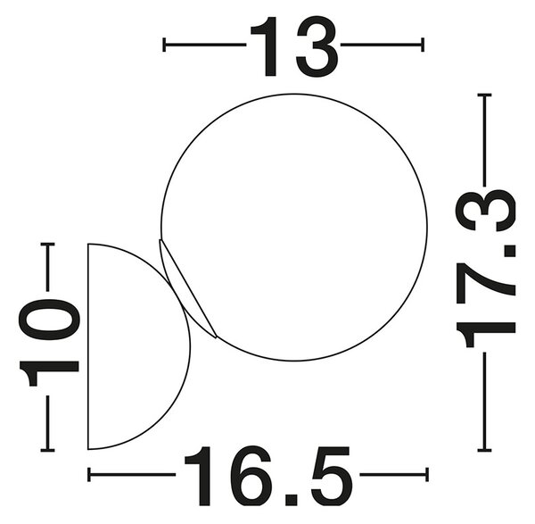 Silenzio LED dekoratív fali lámpa