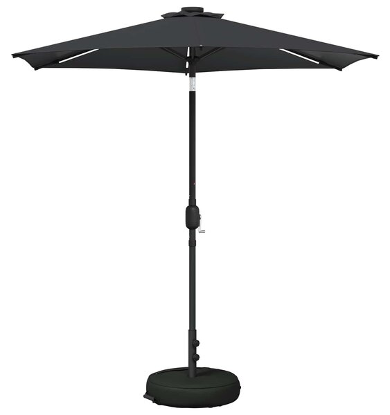 VidaXL Kerti napernyő LED világítással és talppal 230 x 230 cm