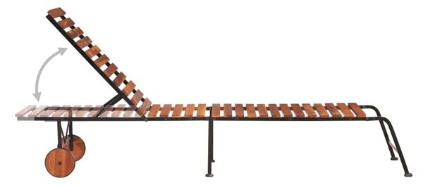 VidaXL Akácfa Napozóágy - 215cm