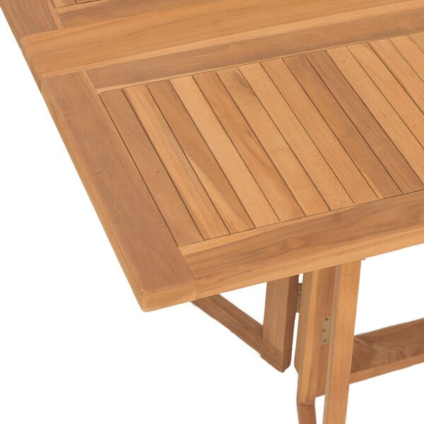 VidaXL Kert étkező szett 7 pcs Barna 150 x 90 x 75 cm Tömör tíkfa