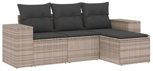 VidaXL Polyrattan Kerti Ülőgarnitúra - 4 részes