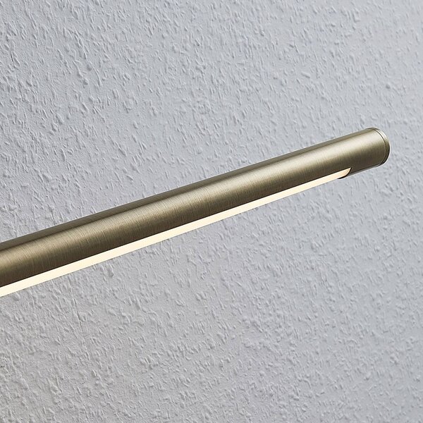 Lindby Mailine LED képlámpa kapcsolóval, régi sárgaréz, Bronz / antik sárgaréz, Nappali / Étkező, fém, Modern