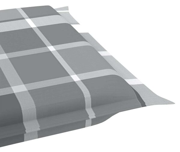 VidaXL Akácfa Napozóágy 2 db - Szürke Párnákkal