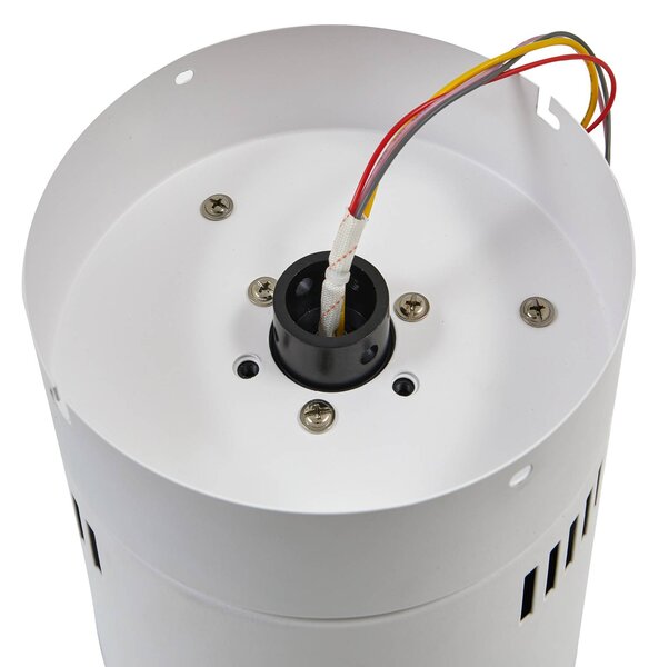 Lucande Vindur mennyezeti ventilátor, fehér, fa, DC, csendes, Fehér / opál, Nappali / Étkező, fém, Modern