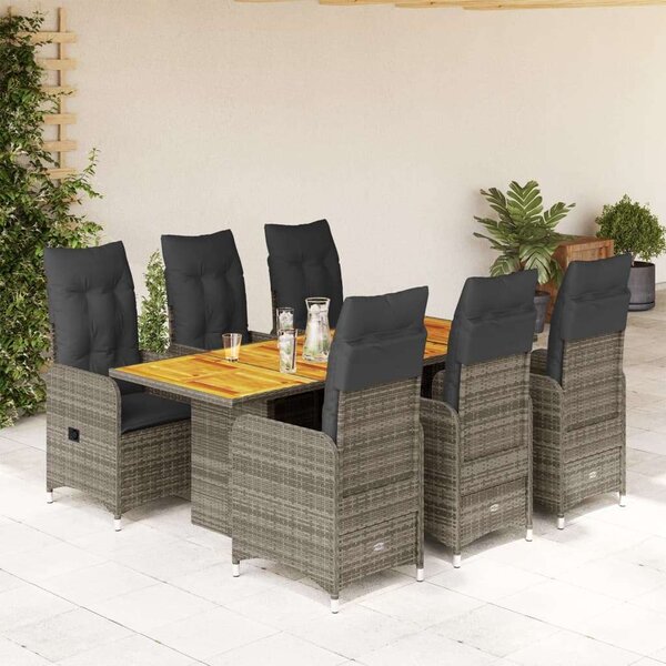 VidaXL Polyrattan Kerti Bútor - 7 részes szett
