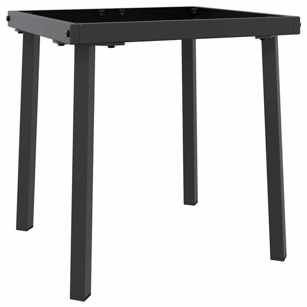 VidaXL Napozóágy asztallal 2 pcs, 40 x 40 x 40.5 cm, Fekete, Fehér