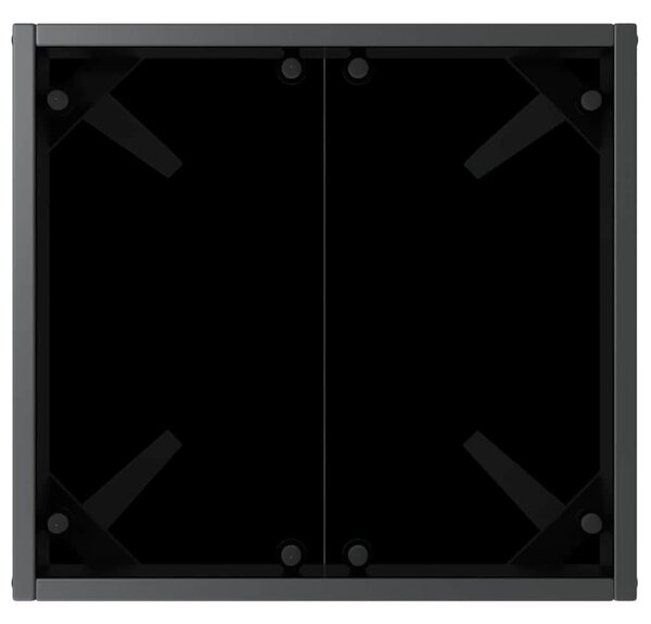 VidaXL Napozóágy asztallal 2 pcs, 40 x 40 x 40.5 cm, Fekete, Fehér