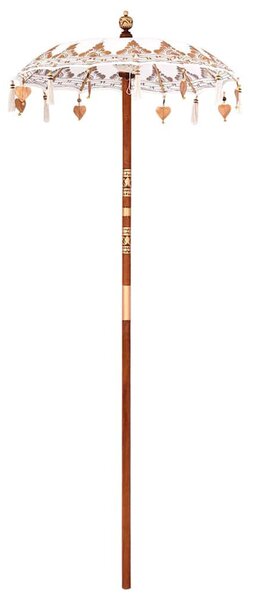 Balinéz Napernyő Krém (90-100) x 260 cm Pamut és tömör fa