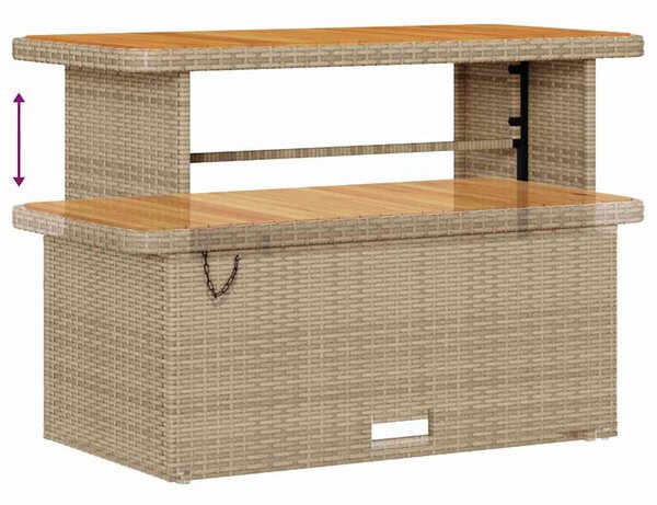 VidaXL Kerti Kanapé Szett párnával 12 pcs Beige és krém polirattan