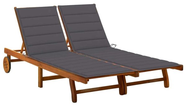 VidaXL Két Személyes Akácfa Napozóágy - 200cm