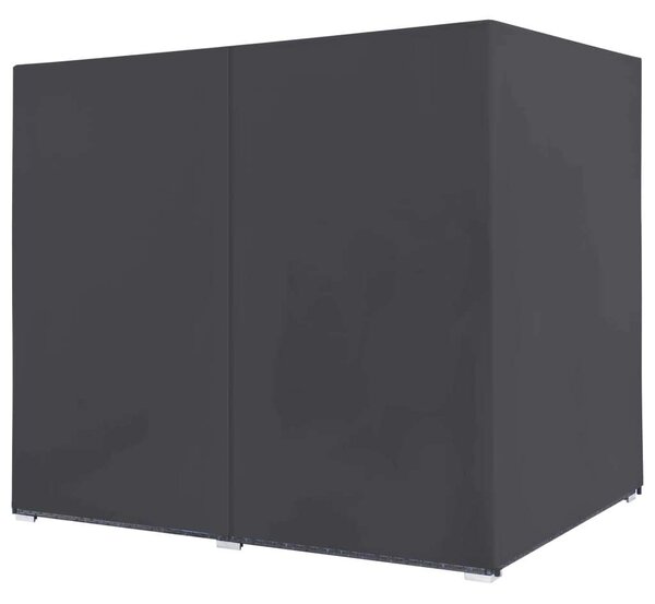 VidaXL Polyrattan Napozóágy - 2 személyes - Szürke