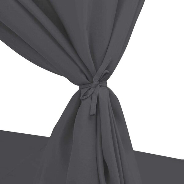 VidaXL Polyrattan Napozóágy - 2 személyes - Szürke