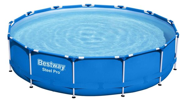 Bestway Azzurro 396x84cm Fémvázas medence papírszűrős vízforgatóval és szűrőbetéttel (FFA 642) - kék