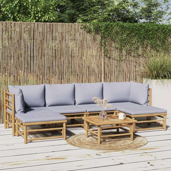 Bambusz Kerti Ülőgarnitúra - 7 részes