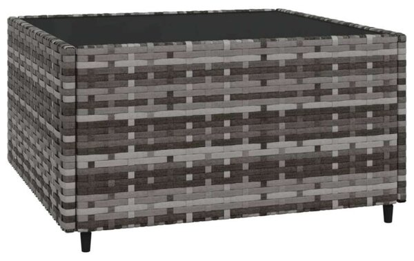 VidaXL Polyrattan Kerti Ülőgarnitúra - 3 részes - Szürke