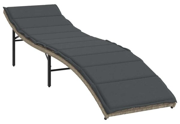 VidaXL Napozóágy Szett - 2 db, Asztallal