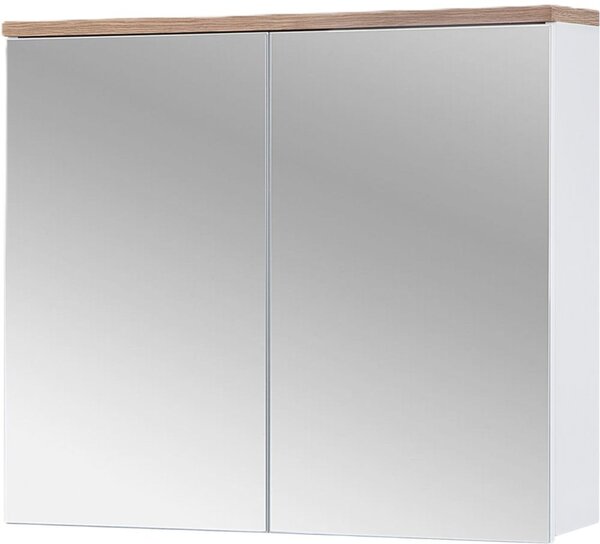 Comad Bali White szekrény 80x20x69.4 cm tükörrel fehér BALI WHITE 841 FSC