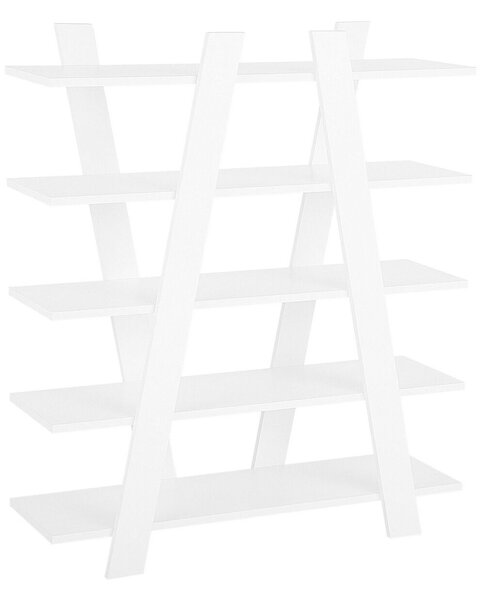 Ötszintes polcos elem ESCALANTE 116 cm Fehér