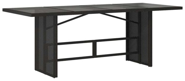 VidaXL - Kerti Asztal - Polyrattan - 190x80x75cm