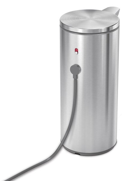Matt ezüstszínű automata acél szappanadagoló 266 ml – simplehuman