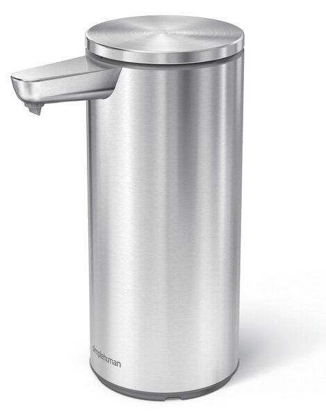 Matt ezüstszínű automata acél szappanadagoló 266 ml – simplehuman