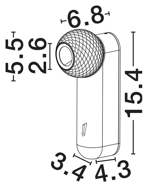 Notic LED fali spotlámpa