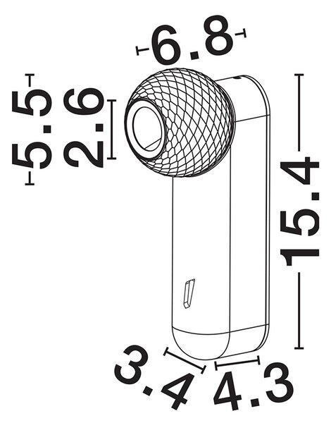 Notic LED fali spotlámpa