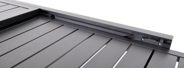 Rojaplast ZWT-113 alumínium kihúzható kerti asztal – fekete