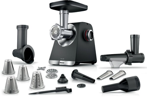 Bosch Serie 6 MFWS660B húsdaráló 2100 W Fekete, Ezüst