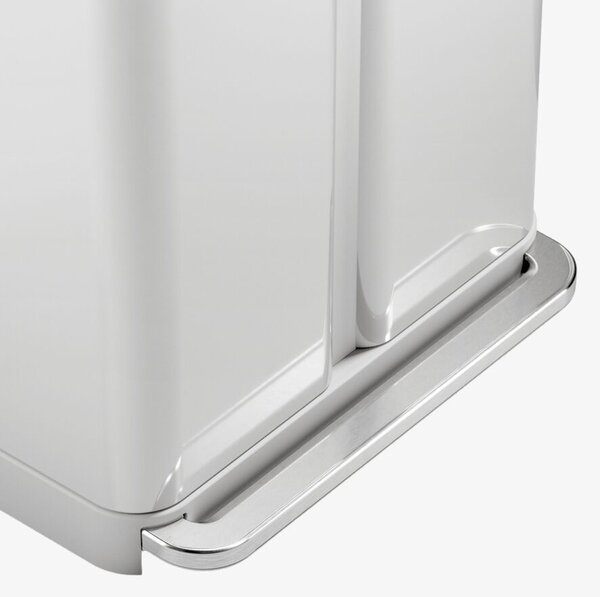 Lábpedálos szemetes, Simplehuman, 45 liter, rozsdamentes acél
