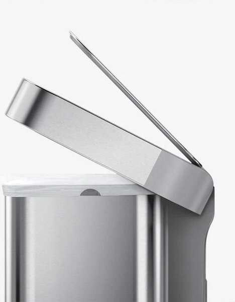 Lábpedálos szemetes, Simplehuman, 45 liter, rozsdamentes acél